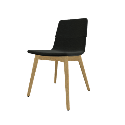 FAUTEUILS/POUFS - 4 pieds bois - MELODY chaise 4 pieds bois frêne naturel