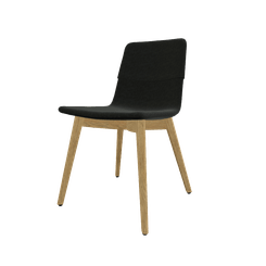 FAUTEUILS/POUFS - 4 pieds bois - MELODY chaise 4 pieds bois frêne naturel