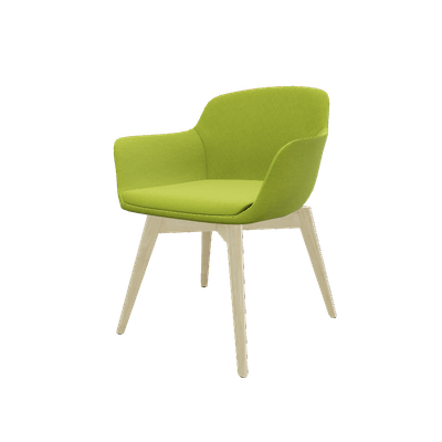 FAUTEUILS/POUFS - 4 pieds bois - NAPOLEON fauteuil 4 pieds bois frêne massif naturel