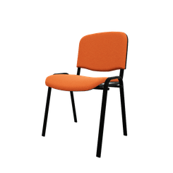VISITEURS ET FONCTIONNELS - 4 Pieds - JOKER ECO - chaise 4 pieds tissu BONDAI coloris orange (BNB)
