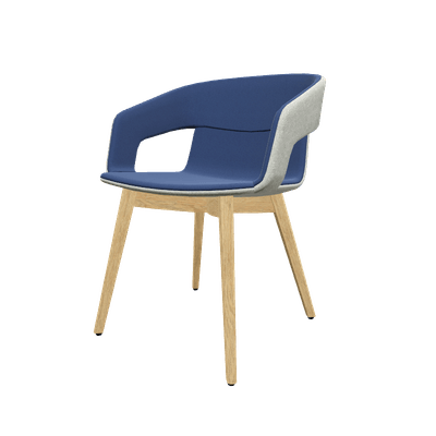 FAUTEUILS/POUFS - 4 pieds bois - MELODY fauteuil 4 pieds bois frêne naturel