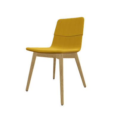 FAUTEUILS/POUFS - 4 pieds bois - MELODY chaise 4 pieds bois frêne naturel