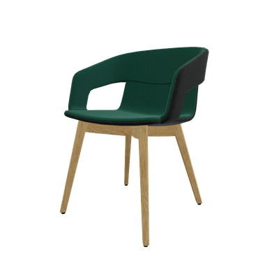 FAUTEUILS/POUFS - 4 pieds bois - MELODY fauteuil 4 pieds bois frêne naturel