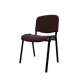 Joker Eco - Chaise piétement 4 pieds laqué noir (Noir).Assise et dossier tissu Vinyle V1 Bordeau (VNO)