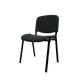 JOKER ECO - Chaise 4 pieds, simili cuir V noir, structure noire