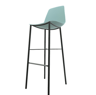 CHAISES ET TABOURETS - Pour tables hauteurs 105 ou 110 cm - DIXIE Chaise haute L.44xP.52xH.117cm-hauteur assise 80cm