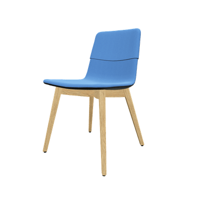 FAUTEUILS/POUFS - 4 pieds bois - MELODY chaise 4 pieds bois frêne naturel