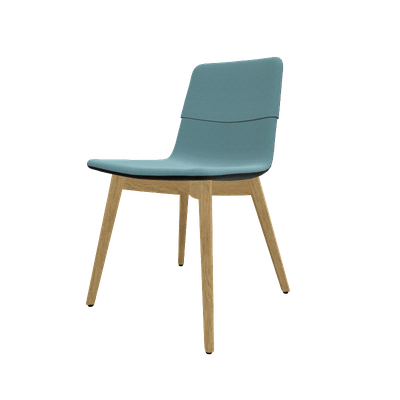 FAUTEUILS/POUFS - 4 pieds bois - MELODY chaise 4 pieds bois frêne naturel