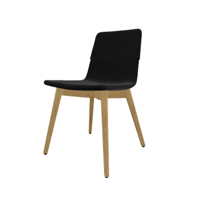 FAUTEUILS/POUFS - 4 pieds bois - MELODY chaise 4 pieds bois frêne naturel