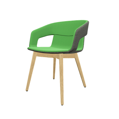 FAUTEUILS/POUFS - 4 pieds bois - MELODY fauteuil 4 pieds bois frêne naturel