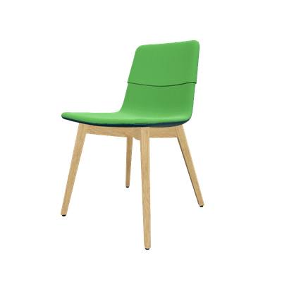 FAUTEUILS/POUFS - 4 pieds bois - MELODY chaise 4 pieds bois frêne naturel