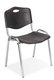 JOKER POLYPRO chaise 4 pieds, polypropylène coloris noir, structure 4 pieds acier chromé