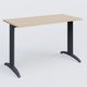 K2 Plateau droit 120x60 pieds fixe. Plateau Hêtre et pietement Anthracite.