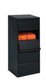 Meuble à clapets 5 cases fermeture magnétique H105xL41xP35cm/ anthracite