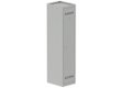 Vestiaire industrie salissante 1 porte (serrure 2 clés) H180xL40xP50cm coffre gris clair/ porte(s) gris clair