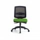 Siège de travail FIRST, mécanique synchrone, tissu vert, structure nylon noir - sur délai