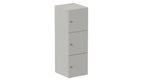 Meuble à cases H.137xL.45xP.50cm - 3 cases H43cm. portes pleine. serrure à clé