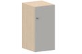 Meuble 1 cases, porte en bois pleine avec serrure à clé.