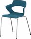 SWEETY Chaise 4 pieds tube. piétement chrome