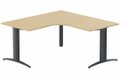 K2- Plan compact 90° symétrique 160x160x80x80 -Finitions : PLATEAUX: CHENE (CE) / PIETEMENTS: ANTHRACITE (AN)