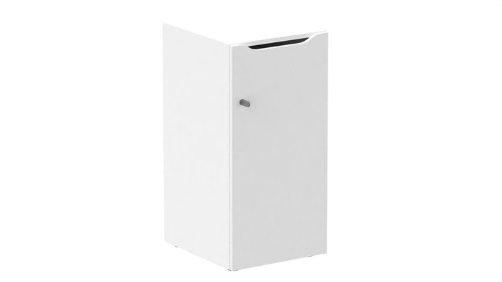 CASIERS - 1 case - Meuble à cases H.92xL.45xP.50cm - 1 case H86cm. porte avec découpe en partie haute. serrure à clé