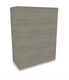 P1 Armoire mi-haute à portes battantes- H.119xL.90xP.40cm- 3 tablettes- sans serrure
