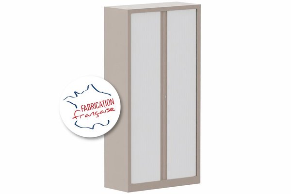 [Pas de famille] - [Pas de sous famille] - Armoire à rideaux H198xL100cm 4 tablettes