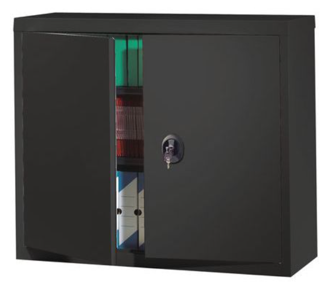 Armoire métallique (monobloc) portes battantes L.92xH.100cm anthracite