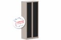 Armoire à rideaux H198xL80cm 4 tablettes