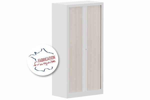 [Pas de famille] - [Pas de sous famille] - Armoire à rideaux H136xL120cm 3 tablettes