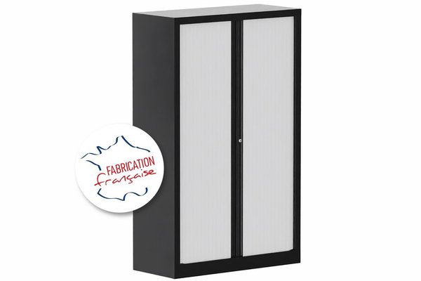 [Pas de famille] - [Pas de sous famille] - Armoire à rideaux H160xL100cm 3 tablettes