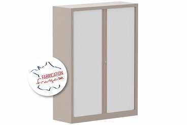 [Pas de famille] - [Pas de sous famille] - Armoire à rideaux H160xL120cm 3 tablettes