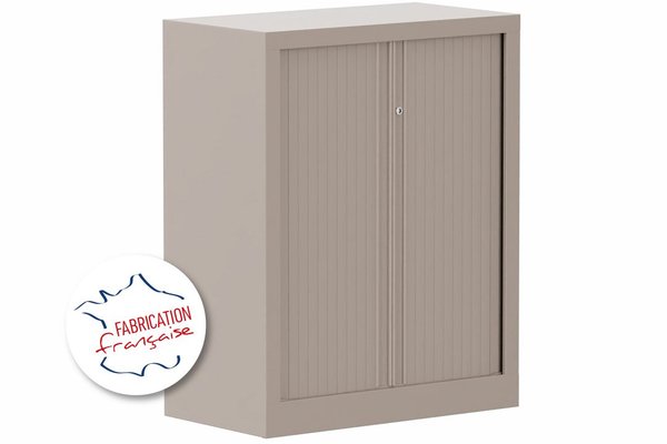 [Pas de famille] - [Pas de sous famille] - Armoire à rideaux H100xL80cm 2 tablettes