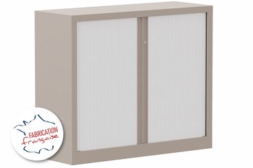 [Pas de famille] - [Pas de sous famille] - Armoire à rideaux H100xL120cm 2 tablettes