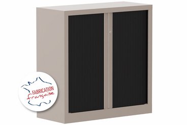 [Pas de famille] - [Pas de sous famille] - Armoire à rideaux H100xL100cm 2 tablettes