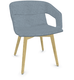 MELODY fauteuil 4 pieds bois frêne naturel