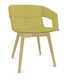 MELODY fauteuil 4 pieds bois frêne naturel
