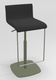 COCKTAIL Tabouret -Finitions : MOSAIC BLACK (M301) / PIETEMENT EPOXY : structure coloris VERT BRONZE MAT (EP60)