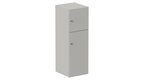 Meuble à cases H.137xL.45xP.50cm - 2 cases : 1 x H86cm (en bas) + 1 x H43cm. portes pleine. serrure à clé