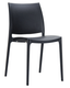 Chaise NEW-YORK - polypropylène renforcé de fibre de verre. Finition:noir (PNR)