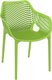 BAHIA XL- Fauteuil en polypropylène renforcè fibre de verre-Finition VERT(PVP)