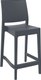 NEW YORK -Chaise Bar Haut.65cm en polypropylène renforcè fibre de verre-Finition anthracite(PAN)