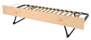 Lit gigogne sommier à lattes bandeau mélaminé structure époxy - 80x190 cm