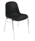 ALPHA chaise coque polypropylène coloris NOIR