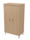 Armoire DANAÉ SIGNATURE 2 portes/serrure 1/2 penderie et lingerie méla. pièt.époxy - L83xP65xH180 cm