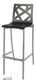 Tabouret BEST coque stratifié chant brut C12 Alvana piètement époxy - H80 cm