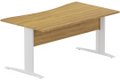 K1 Voile de fond Bois - Plan vague symétrique 160x90/80 -Finitions : PLATEAUX: NOYER (NO) / PIETEMENTS: BLANC (BL)