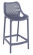 BAHIA - Chaise haute empilable .H65cm  en Polypropylène renforcè de fibre de verre - Finition anthracite (AN).