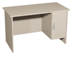 Bureau TERRA caisson 1 porte moraillon plateau ép.21 mm stratifié chant ABS panneau mélaminé - 100x60cm - T6