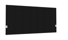 SECRET Panneau-écran acoustique H74cm pour poste solo L.140cm. 2 faces tissu STEP coloris noir. pinces de fixation réglables en hauteur coloris aluminium